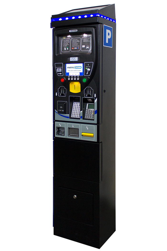 Ls black. Ticket Machine.