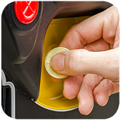 car park meter coin acceptance