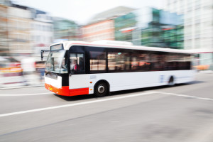 Bus in city