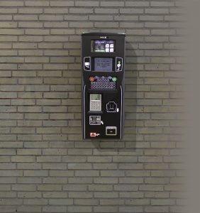 Wall mounted Sprite Cashless parking terminal