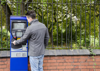 Man using Elite LS Parking Terminal