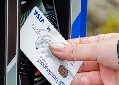 Contactless Card Payment at parking machine