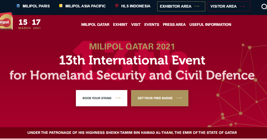 Metric are exhibiting at Milipol Qatar 2021 with our partner Traffic Tech (Gulf) WLL 15th to 17th March.